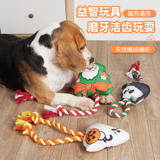 Pet Toy Knot Bite-Resistant Training Chew Teething Toy
