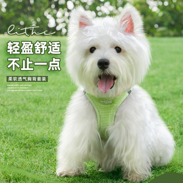 Pet Leash Anti-break Pet Braces Soft Breathable Vest Style Dog Chest Back Pet Harness