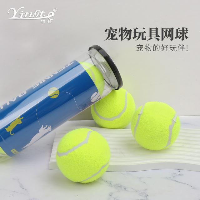 Flexible Tennis Ball Dog Toy for All Sizes and Durability