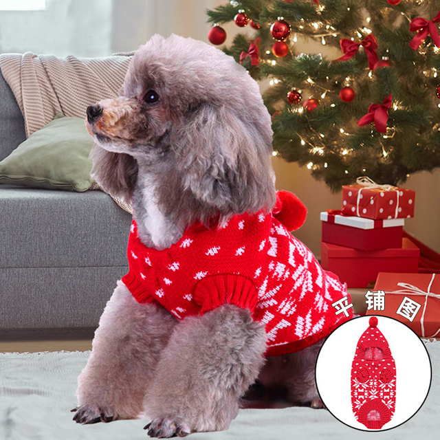 Festive Christmas Pet Outfit Sweater for Halloween and Holiday Celebrations