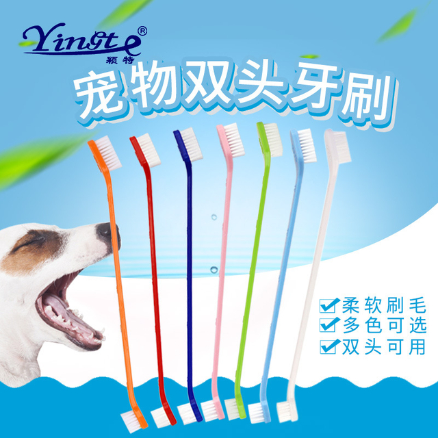 Gentle Cat Toothbrush and Durable Dog Oral Care Brush for Pets
