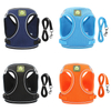 Pet Leash Dog Leash Pet Harness Reflective Breathable Dog Chest Back Cat Leash