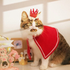 Christmas Cat Dog Hat Headwear Scarf Cape to Dress Cape