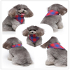 Christmas Triangle Bib for Dogs with Stylish Plaid and Towel Design