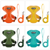 Dog Chest Back Breathable Pet Chest Strap for Small Dogs Breathable Printed Dog Leash Pet Harness