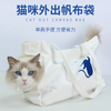 Portable Cat Travel Bag Canvas Carrier for Easy Outings
