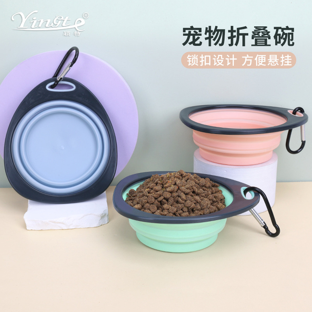Compact Collapsible Pet Bowl Set for Lightweight Travel with Pets