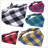 Christmas Triangle Bib for Dogs with Stylish Plaid and Towel Design