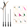Retractable Cat Toy Long Pole Interactive Cudgel for Playful Pets