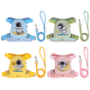 Dog Leash Cute Cartoon Pet Backpack Removable for Outdoor Travel Pet Harness