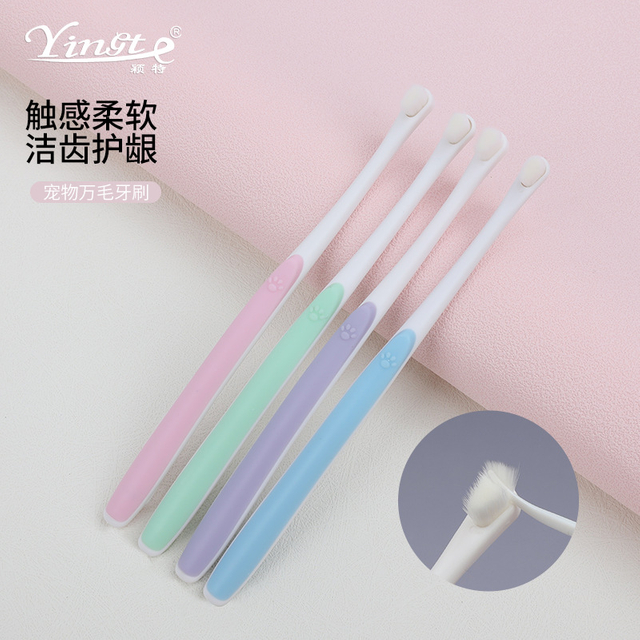 Soft Bristle Pet Toothbrush - Premium Design for Effortless Cleaning