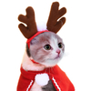 Christmas Cat Dog Hat Headwear Scarf Cape to Dress Cape
