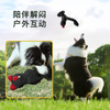 Cuddly Plush Dog Toy with Crinkle Sound for Interactive Play